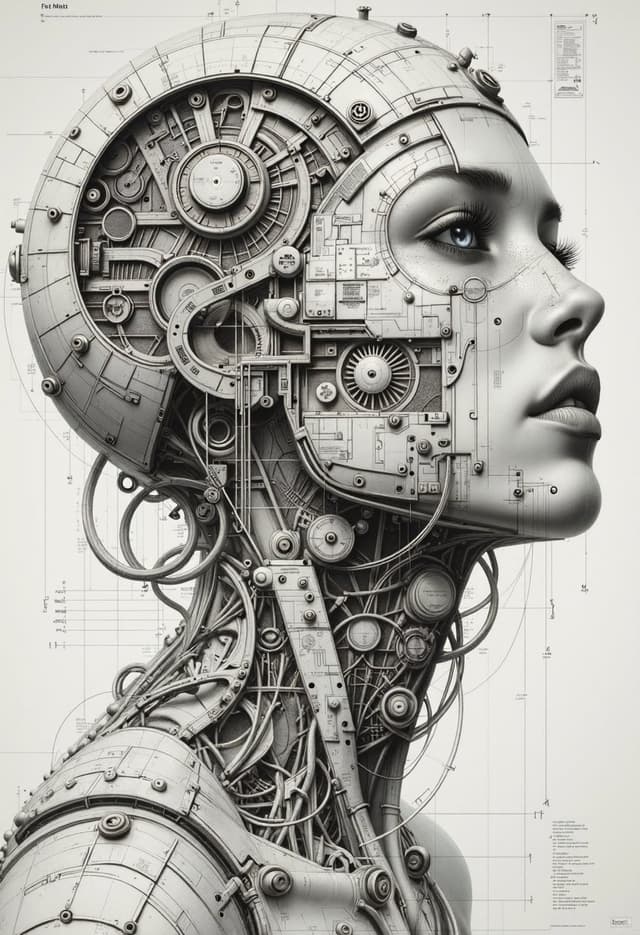 Cyborg Technology (Grayscale)