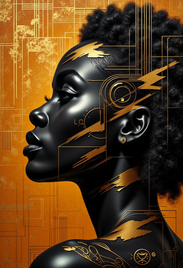 Golden Art Deco Women 2