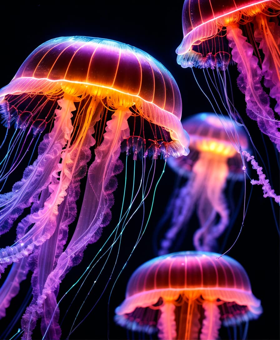 Fiber-Optic Jellyfish & Coral - Image 1