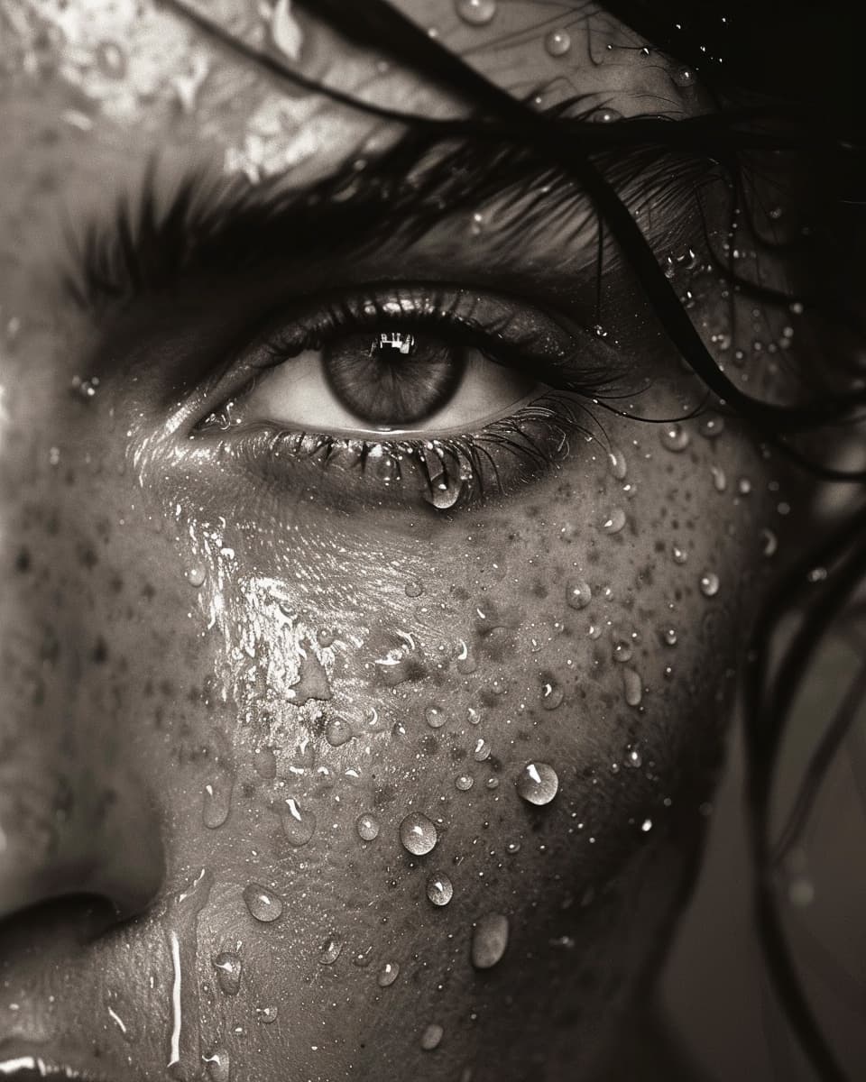 Wet Monochrome Portraits - Image 1
