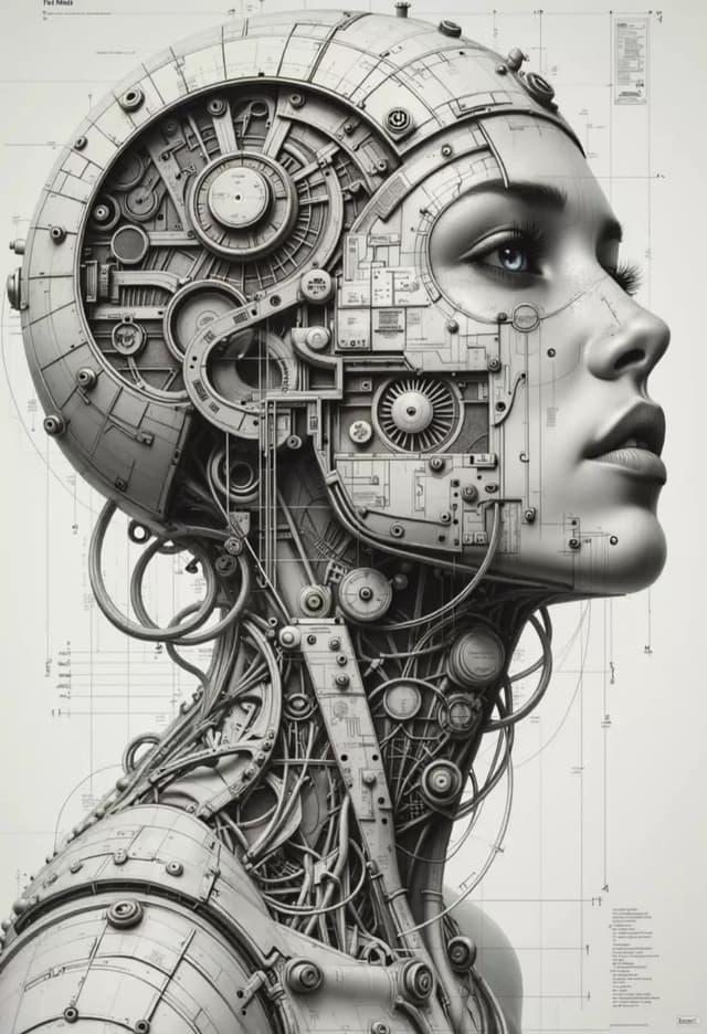 Cyborg Technology (Grayscale)