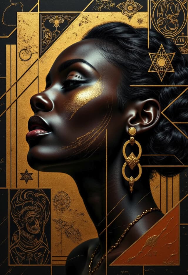 Golden Art Deco Women 1